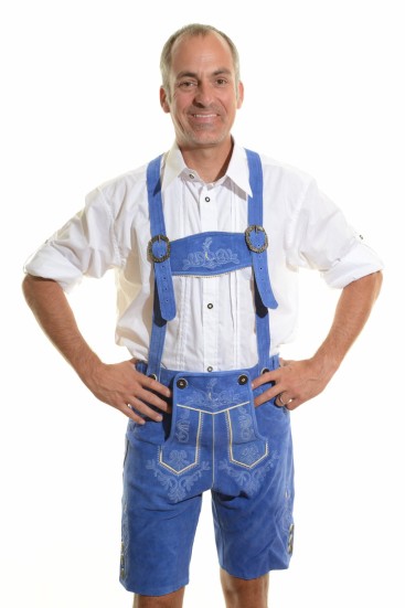 HIRSCH BLUE LEDERHOSEN