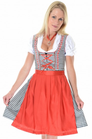 Sound Of Music Dirndl black/red